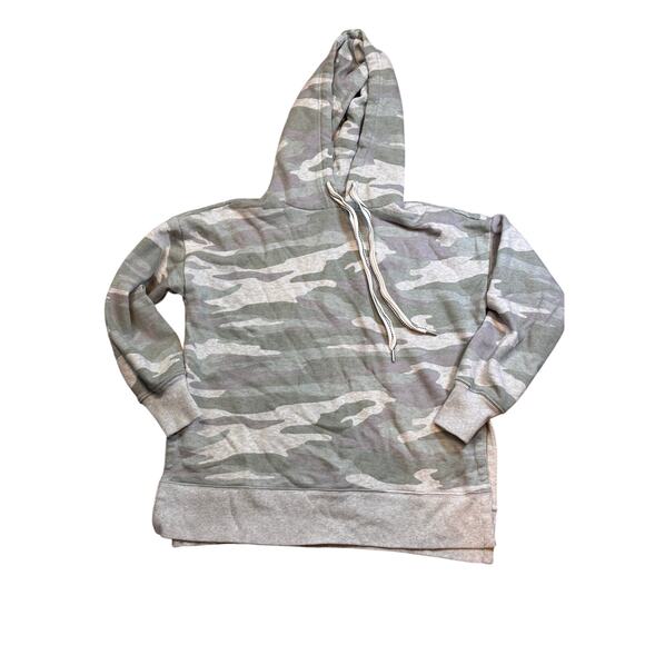 aerie Tops - Aerie Camo Hooded Oversized Pullover Sweatshirt XS